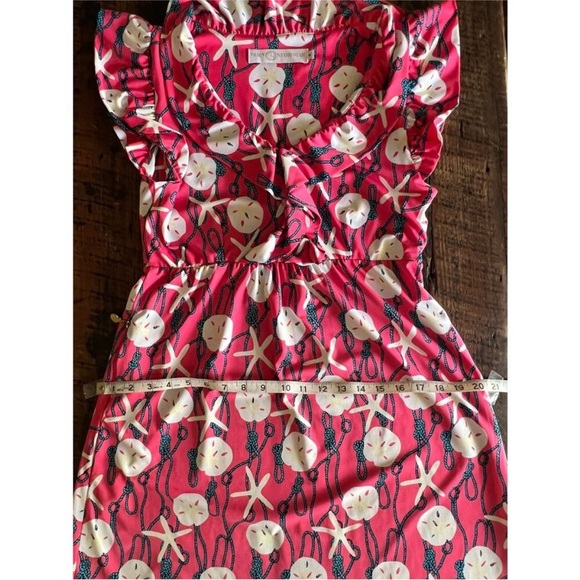Tracy Negoshian pink starfish and sand dollar dress size medium - Picture 8 of 9